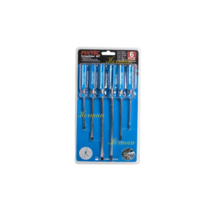 "FIXTEC 6-Piece Screwdriver Set with magnetic tips and ergonomic handles"