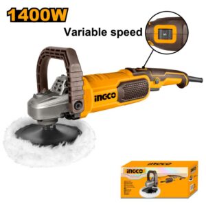 INGCO AP140016 1400W Angle Polisher 180mm 7 Inch Variable Speed