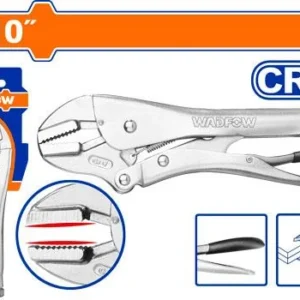 WADFOW WLP2C02 10 inch straight jaw locking plier made from durable Cr-V steel